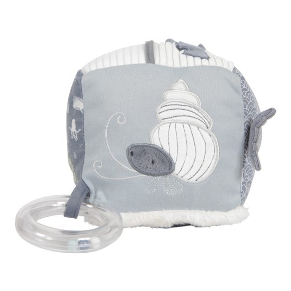 Cubo blandito de actividades para bebé azul Little Dutch