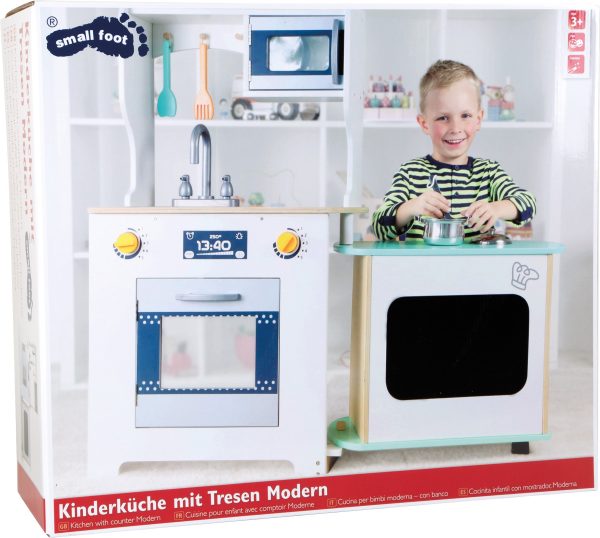 Cocina con barra moderna