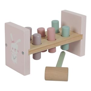Banco para martillar rosa Little Dutch