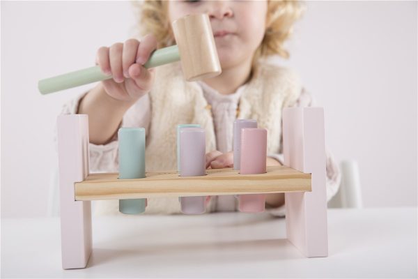 Banco para martillar rosa Little Dutch