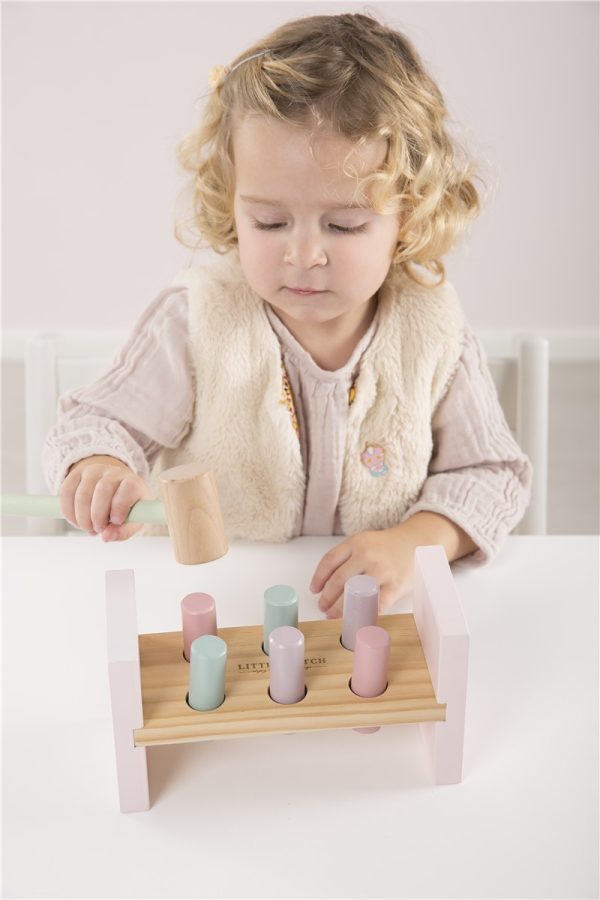 Banco para martillar rosa Little Dutch