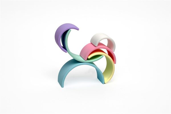 Arcoiris de silicona colores pastel Dëna