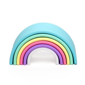 Arcoiris de silicona colores pastel Dëna