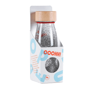 Botella sensorial flotante plata