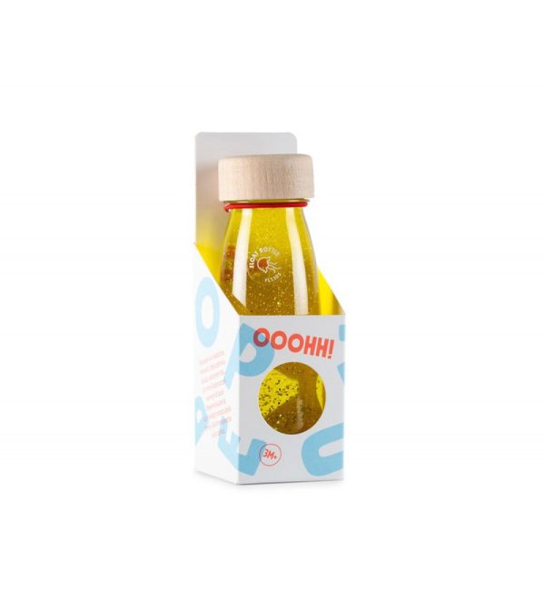 Botella sensorial amarillo