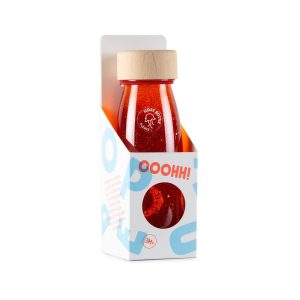 Botella sensorial rojo