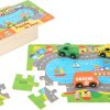 Puzzle tráfico con coches