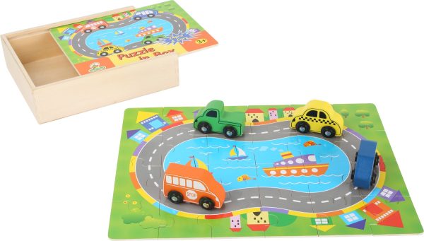 Puzzle tráfico con coches