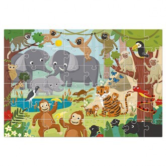 Puzzle gigante la jungla 48 piezas Ludattica