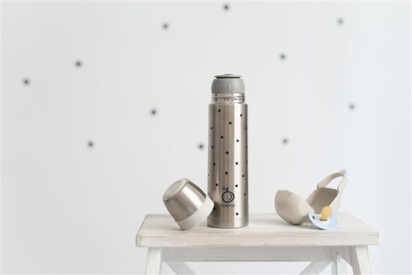 Termo 500 ml dots beige Olmitos
