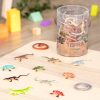 Bote con 60 piezas de reptiles