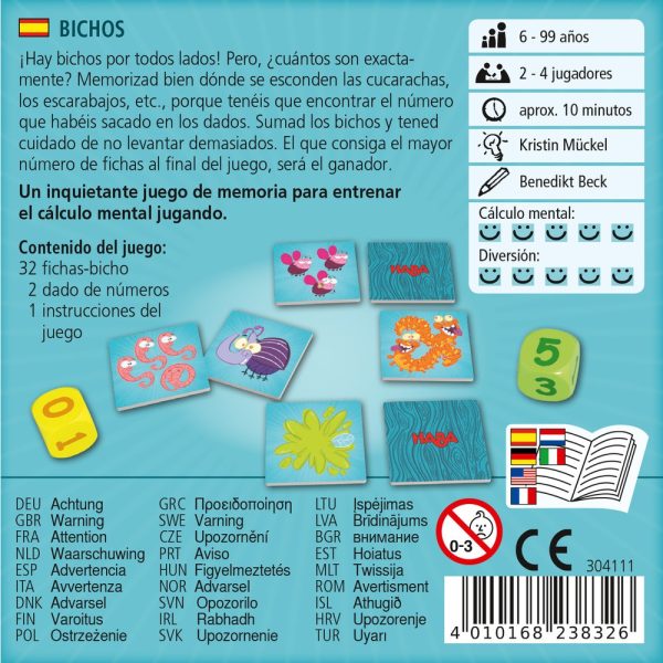 Juego de mesa Bichos, de Haba