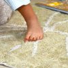 Alfombra Lavable Mini Monstera Olive de Lorena Canals