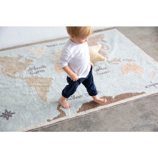 Alfombra Lavable Vintage Map de Lorena Canals