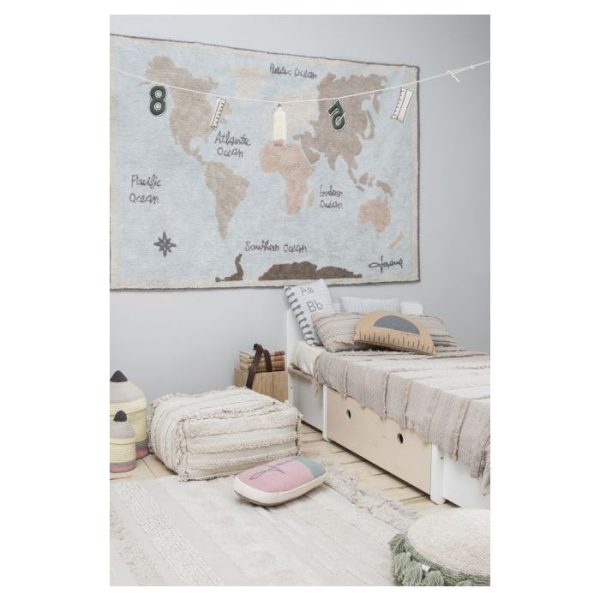 Alfombra Lavable Vintage Map de Lorena Canals