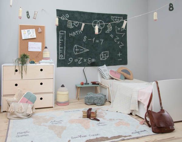 Alfombra Lavable Vintage Map de Lorena Canals