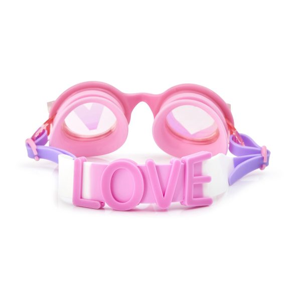 Gafas de natación love rosa
