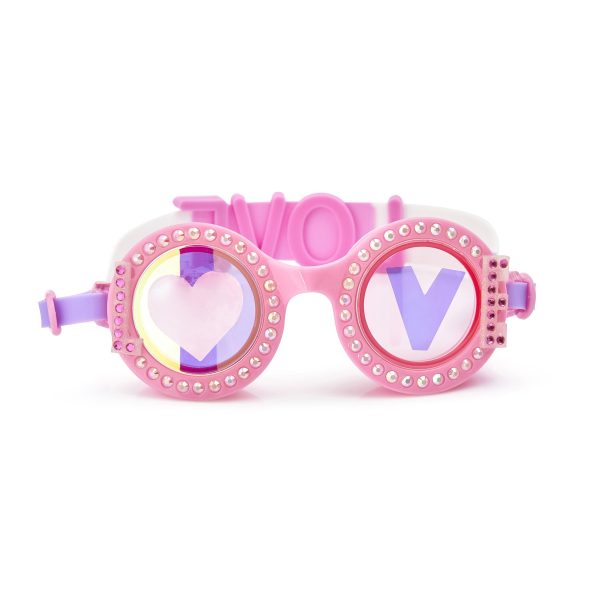 Gafas de natación love rosa