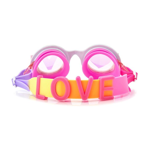 Gafas de natación love brillantes