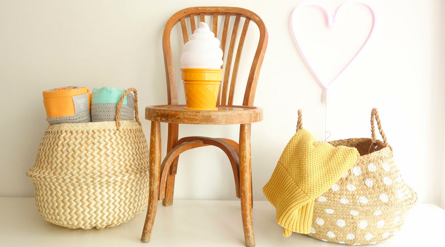 Cuando la deco y el orden van de la mano: 12 ideas para decorar con cestos  el salón